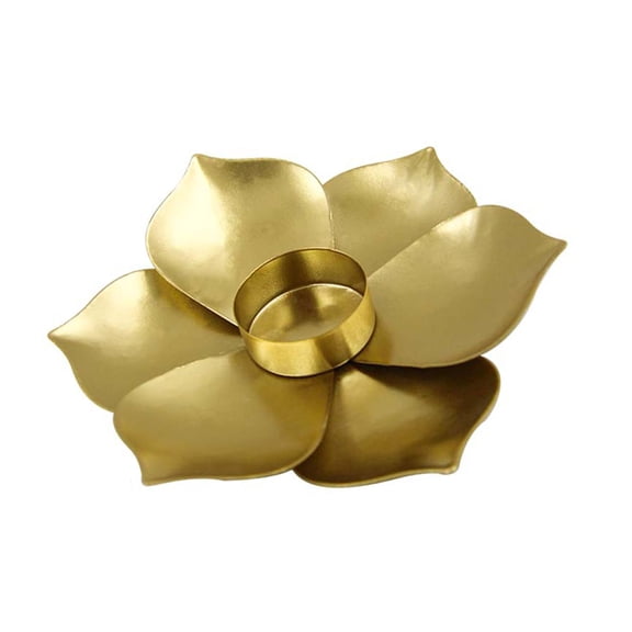 Metal Candlestick Unique Flower Lamp Shape Classical Holder Home Decoration For Wedding Holiday