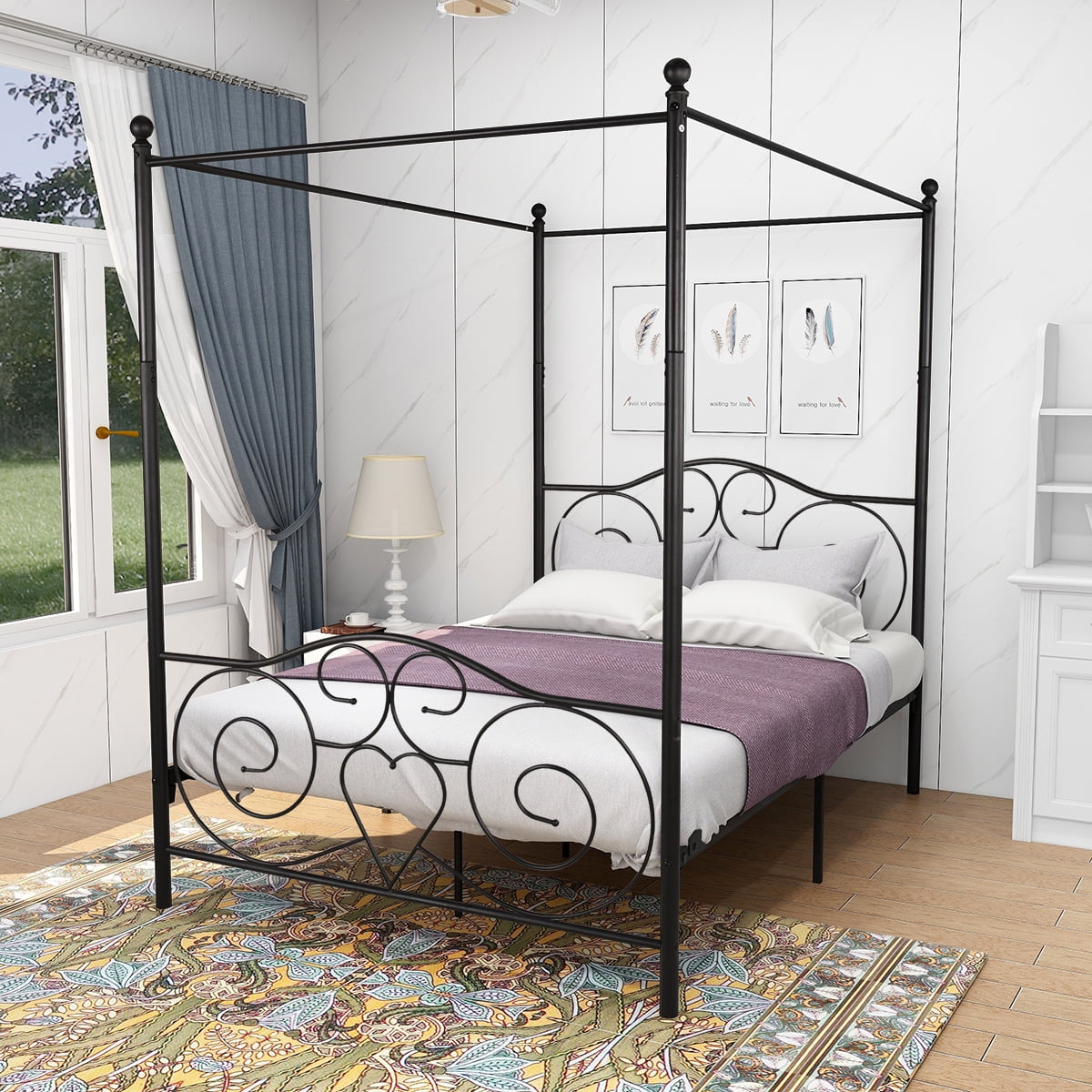 Tall on sale canopy bed