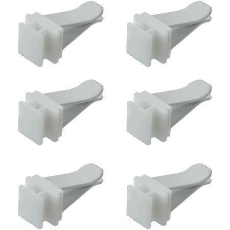 Metal Car Air Vent Clips with Plastic Slot Head Auto Freshener Perfume Clips Car Air Conditioner Car Outlet Clips for DIY 10pcs Square White