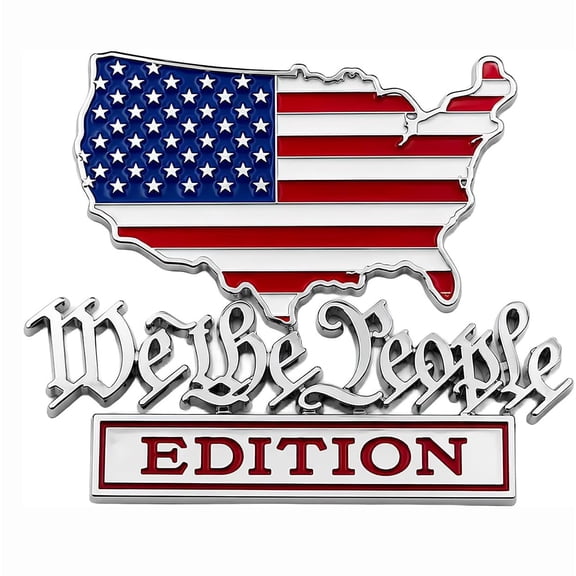 Metal Car Emblem Badge - All-Weather Durable Flag Edition for Trucks and SUVs