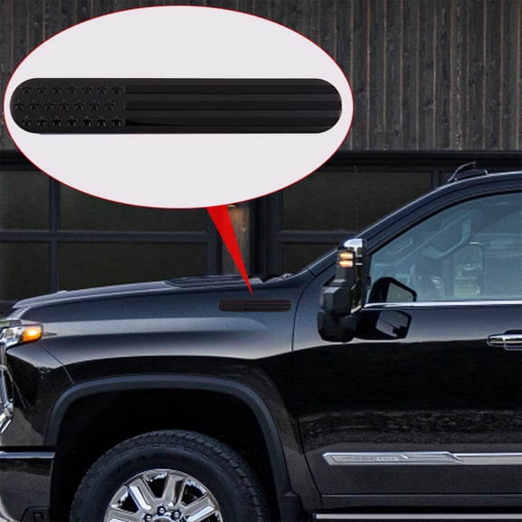 Metal Car Flag Sticker, 3D Aluminum Alloy Body Emblem and Scratch Cover Decal, Weatherproof Auto Exterior Decoration for Side Rear Door, Durable Adhesive Easy Install for All Car Models