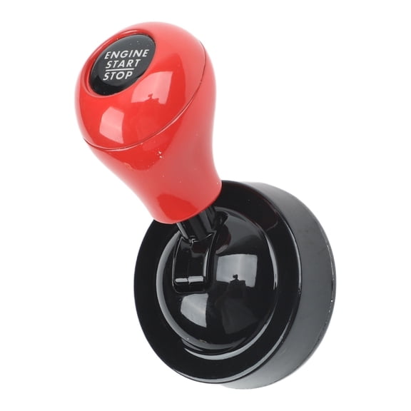 All Metal Car Push Start Button Cover Trim Ring Alloy Decoration for 95% Vehicles Round Flat One Key Starter Switch Interior Styling Accessory Black gray Silver Red(Red)