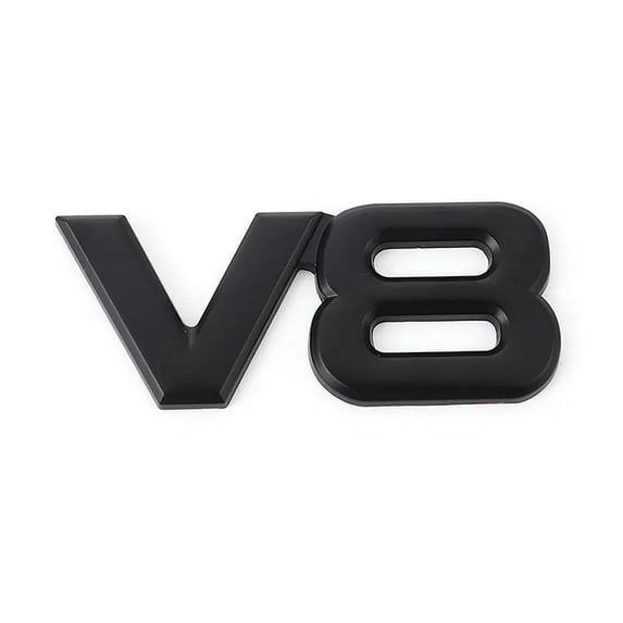Metal Car Sticker V6 V8 Rear Emblem Badge Decals Tail Trunk Sticker Fit For Benz Fit For AMG Fit For BMW Fit For Mazda