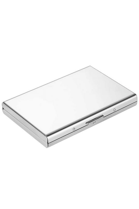 Metal Card Holder Wallet,Ultra Thin Stainless Steel Metal Wallets RFID Blocking Credit Card Wallet Holder,White