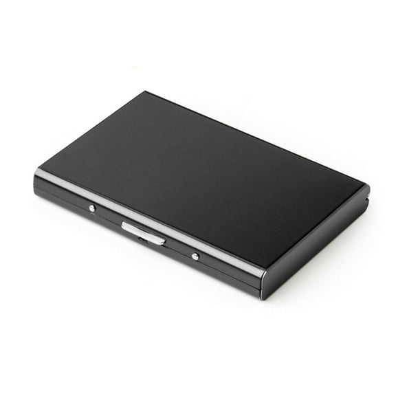 Metal Card Package Stainless Steel Thin Demagnetization Small Card Box With 10 Slots For Credit Cards