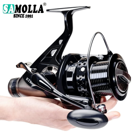 Metal Carp Fishing Reel Double Unloading Distant Wheel Saft Water Surf Peche Spinning Reels Carretilha De Pesca 23kg Drag