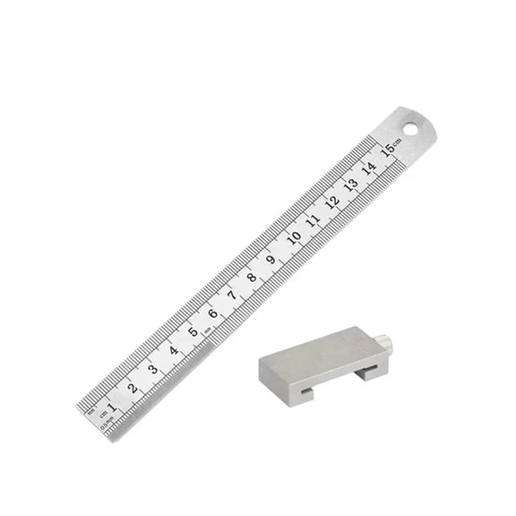 Metal Carpenter Carpentry Square Woodworking Tools Carpentry Steel Ruler Positioning Limit Block Measuring Marking Gauge ,Easy to Use
