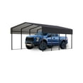 thumbnail image 1 of Metal Carport, 10x15FT/13x20FT Heavy Duty Carport Canopy with Galvanized Steel Roof, Outdoor Portable Garage for Car, Boat, Pickup and Tractor, 1 of 6