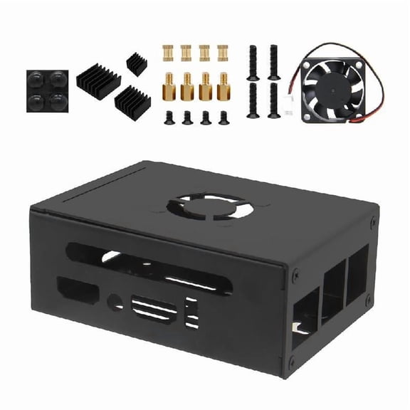 Metal Case For Orange Pi 5Pro (N515) Single Board Computers Heatsink and Fan