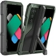 thumbnail image 1 of Metal Case for Samsung Z Fold 6 Military Grade Armor Rugged Case with S Pen Holder Metal Stand Hinge Protection Screen Protector Drop Tested Shockproof Full Cover case for Z Fold 6 (Black), 1 of 9