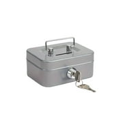 Metal Cash Box Mini Safe Lock Box Money Bank Metal Coin Bank Security Box Sturdy Cash Portable for Kids Coin Collection ,Fireproof Resistant Insulation
