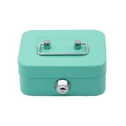 Metal Cash Box Money Bank Deposit Steel Tin Security NEW Key Safe Petty V7R0
