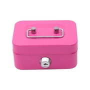 Metal Cash Box Money Bank Deposit Steel Tin Security Safe Key Petty NEW C4M7