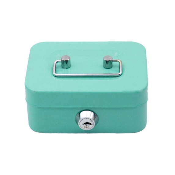 Metal-Cash Box Money Coin Bank Deposit Steel Security Safe Petty Key Lockable