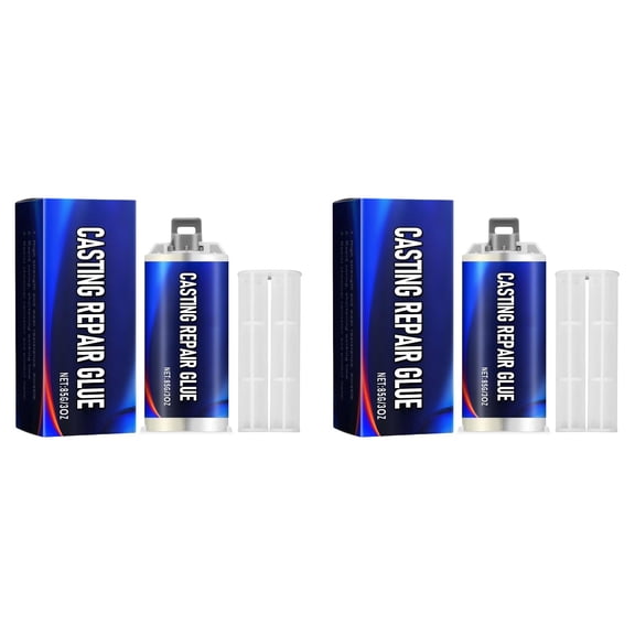 Metal Casting Repair Glue, High Strength Foundry Glue, Fast Curing for Plastic, Ceramic, Wood, Heat-Resistant, Epoxy Adhesive for Engine, 6PC