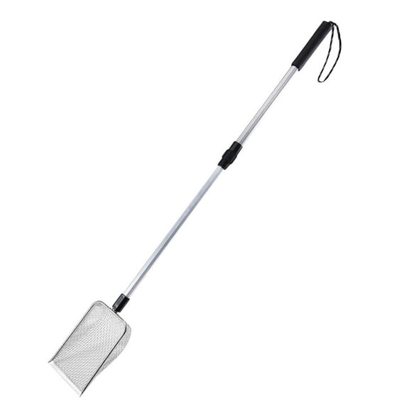 Metal Cat Litter Scoop with Holder, 35.4" Extendable Long Handle Cat Scooper for Litter Box, Solid & Durable, Deep Shovel for Fast Sifting, Large Pet Pooper Scooper for Kitty/Outside Dog Poop