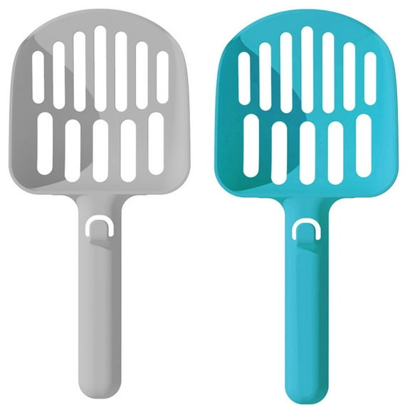 Metal Cat Litter Scoop with Holder, Fast Sifting Kitten Poop Scooper, Cat Litter Scoop Stand for Kitty Litter Boxes for Cats