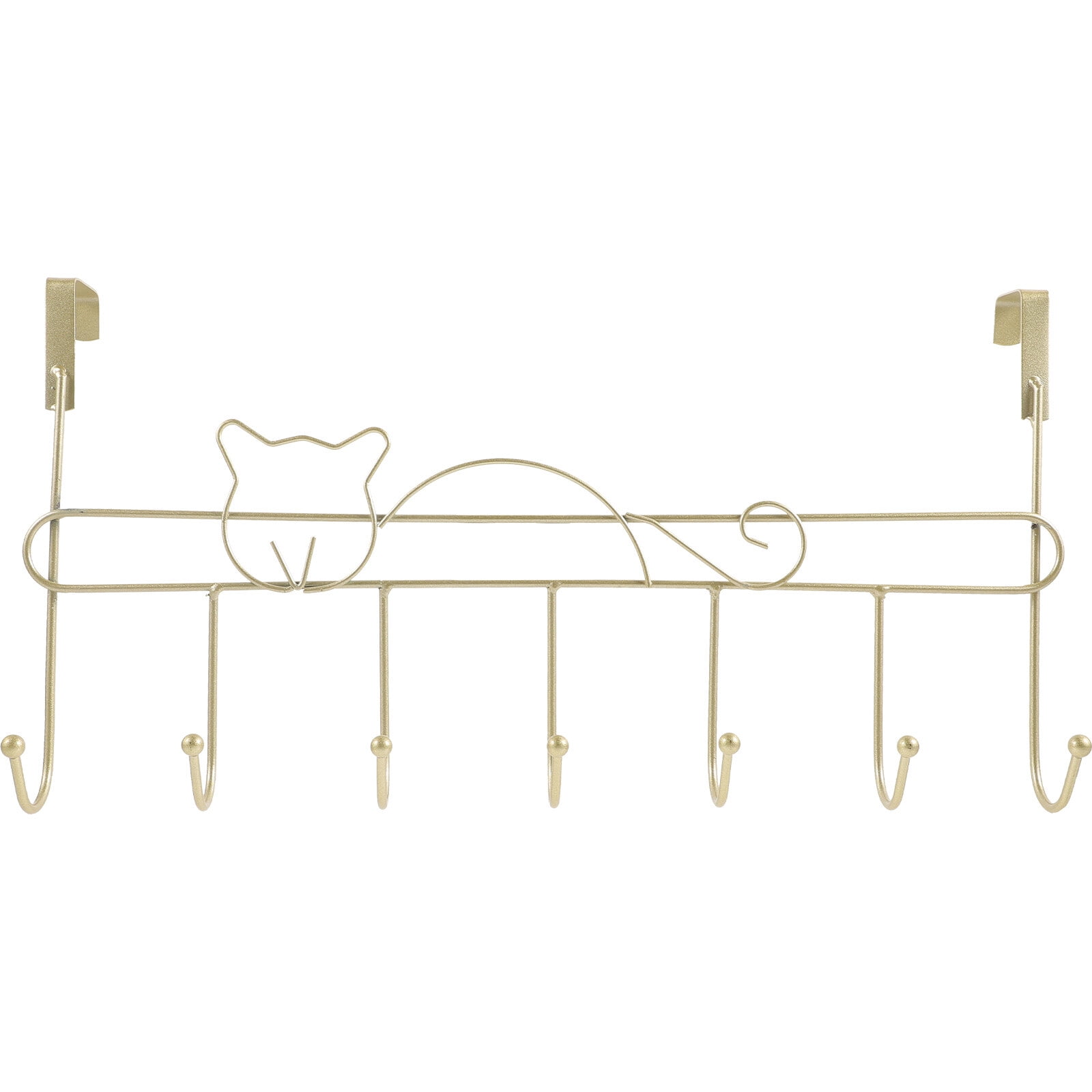 Metal CatShaped Wall Hook for Entryway, Kitchen, Bathroom