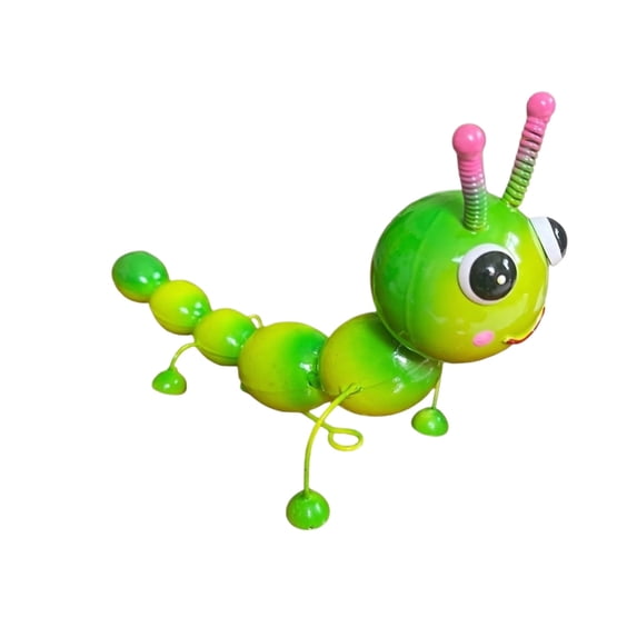 Metal Caterpillar Statue Yard Art Garden Decor for Outside Patio Lawn Ornaments Fence Decorations Gift for Family,Friends,Garden Lovers - 9.4*4.9 IN.