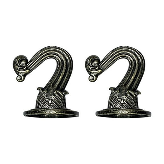 Metal Ceiling Hooks, 2 Pcs Durable Swag Hooks, Heavy Duty Ceiling Hook for Hanging Plants, Multi-Function Small Swag Hook for Wood, Cement and Drywall Installation, 1.5x1.14 inch