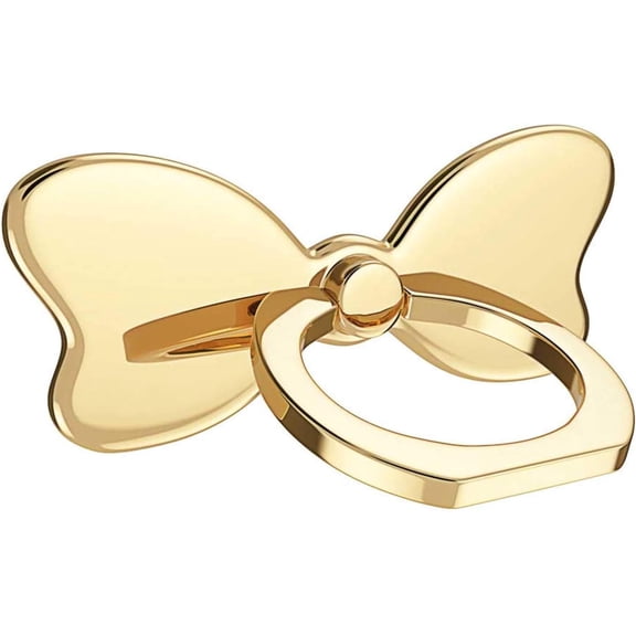 Metal Cell Phone Finger Ring Stability Holder Back Stand Collapsible Hand Grip Knob Loop Car Mount Hook Kickstand 360 for iPhone Samsung Galaxy Mobile Cute Accessories (Black)