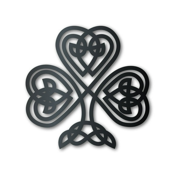 Metal Celtic Irish Shamrock Wall Art - Metal St Patrick's Day Sign - 14 Color Options 30