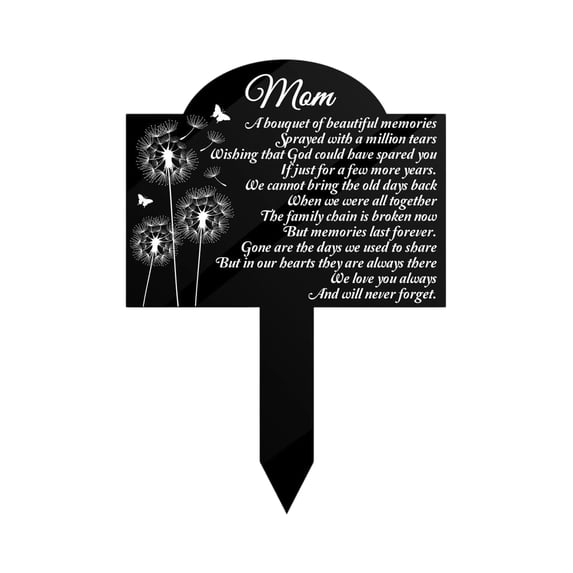 Metal Cemetery Grave Marker Stake, Metal Memorial Plaque, 1 Piece For Outdoor Lawn Cemetery Funeral Decor