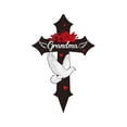 thumbnail image 1 of Metal Cemetery Memorial Plaque for Remembrance Cardinal Graveyard Decorations for Humans Markers Cross Sign Garden Outdoor Stake Miss You Headstones Easter Sympathy Gifts Tombstones, 1 of 4