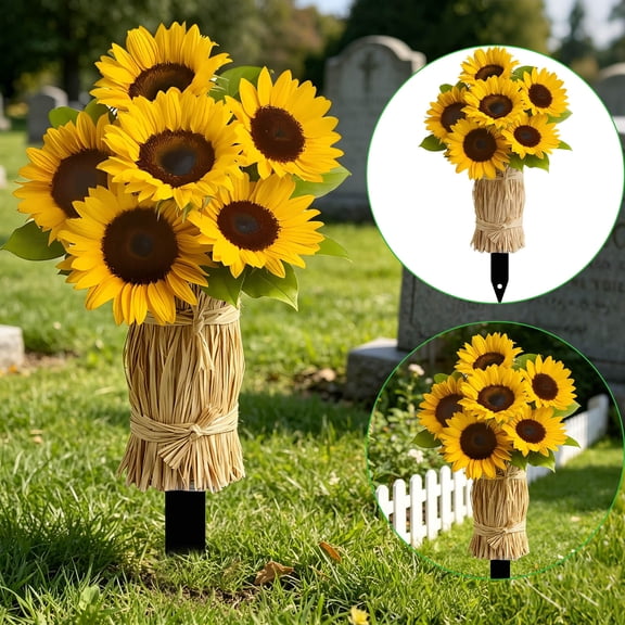 Metal Cemetery Memorial Plaques, Outdoor Grave Marker with Heart Accents, Weather Resistant Metal Ground Stake, Remembrance Tribute for Garden, Cemetery, Funeral, Memorial Service Gift As shown