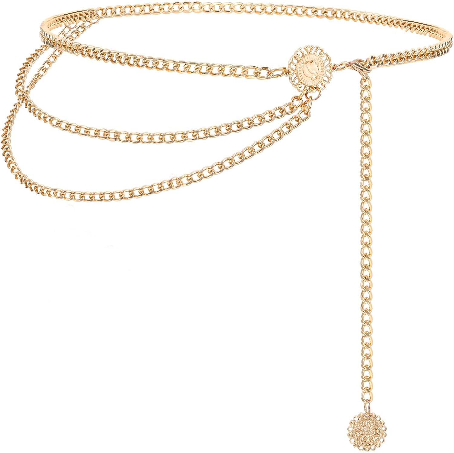 Metal Chain Belt Women Belly Waist Chain Fashion Body Link 