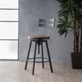 thumbnail image 1 of Metal Chair with Wooden Seat,Black Metal & Wood Furniture Dining Seating for Dining, 1 of 13