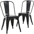 Metal Chairs Outdoor Indoor Dining Chairs Side Stackable Chic