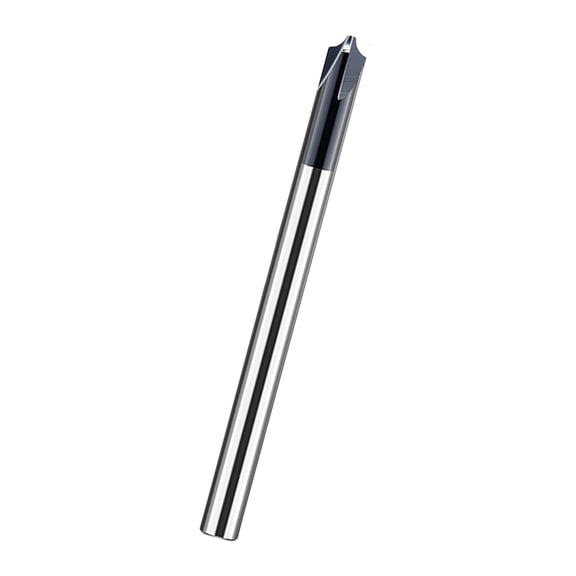 Metal Chamfer Tool Milling Cutter 4 Flute Inner Arcs Chamfer Routers Bit Corner Rounding Deburring Tool