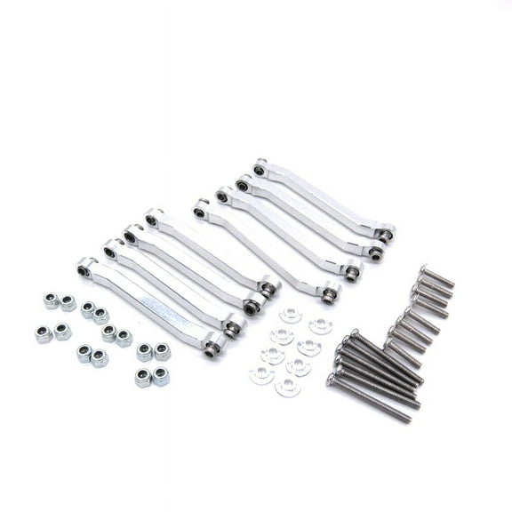 Metal Chassis Pull Rods Drag Link Suspension for MN D90 D91 D96 D99 D99S MN90 MN99S 1/12 RC Car Upgrade Parts,Silver