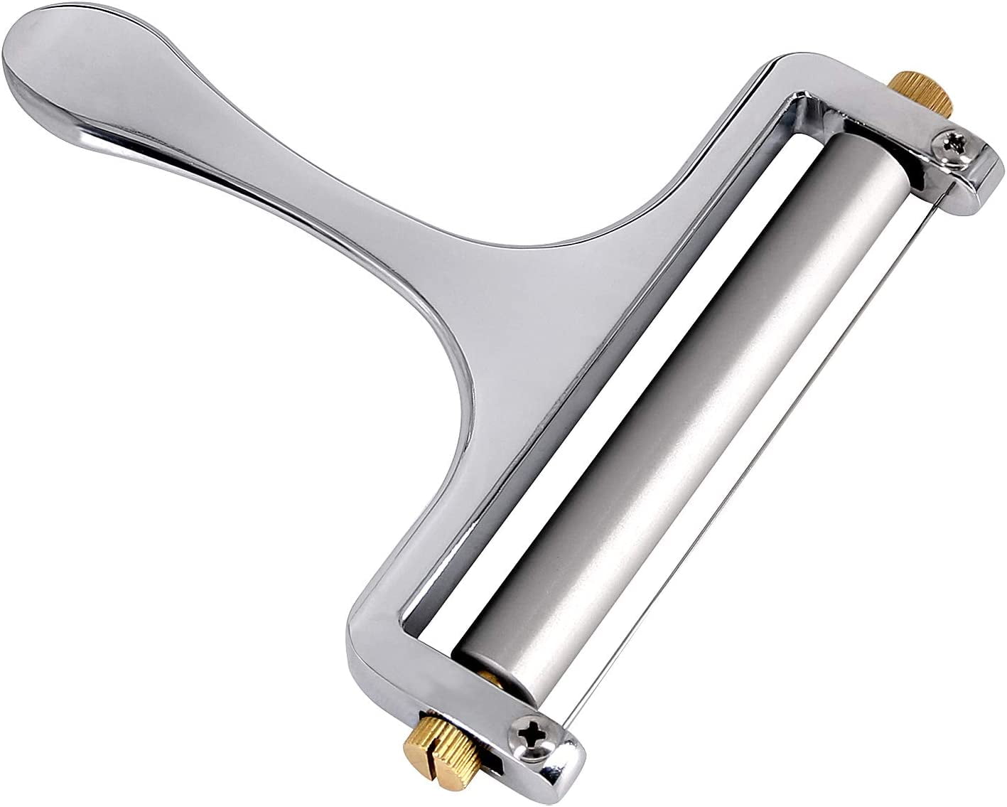 Metal Cheese Slicer, Adjustable Thickness Wire Cheese Cutter for Semi