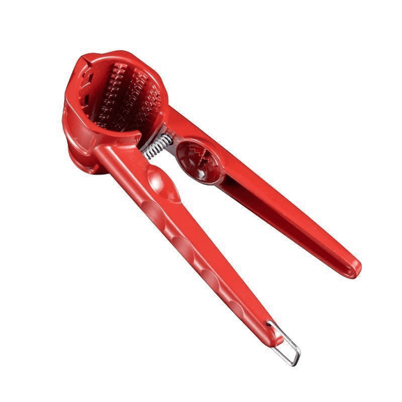 Metal Chestnut Opener Clip, Portable Nut Cutter Peeler, Multi-purpose Chestnut Plier, Manual Opener Tool for Chestnut Walnut Hard Shell Nut Opening 5.3x18 cm,Red