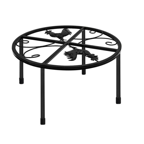 Metal Chicken Feeder Waterer Stand with Non Slip Pads Heavy Duty Iron Rack for Buckets Barrels Poultry Coop Farm Raised Backyard Hens Feeding Supplies