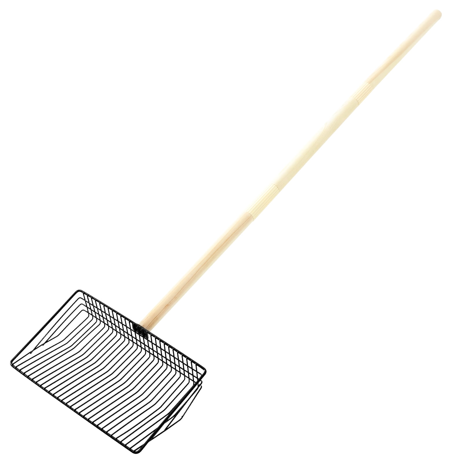 Metal Chicken Poop Scooper with Detachable Wood Handle Adjustable Cat