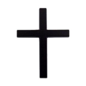 Metal Christ Emblem Car Sticker, Usupdd 3D Alloy Scratch-Resistant Rear Badge, Rustproof Religious Vehicle Decoration for Car Truck SUV Tailgate Personalized Body Decor, Black