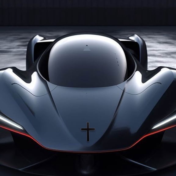 Metal Christian Car Emblem Badge Alloy Religious Faith Decal Scratch Resistant Auto Sticker - 3D Label Waterproof Durable(Black)