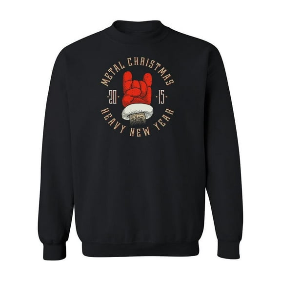 Metal Christmas Sweatshirt Men -Image by Shutterstock, Male x-Large