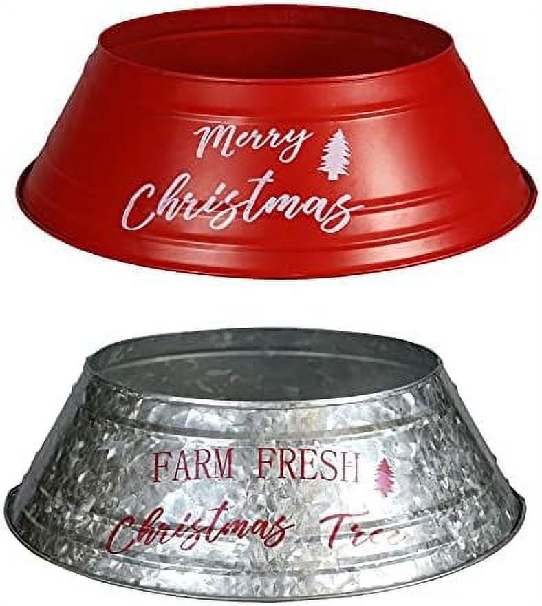 Metal Christmas Tree Collar 9" X 3" Christmas Tree Ring Durable