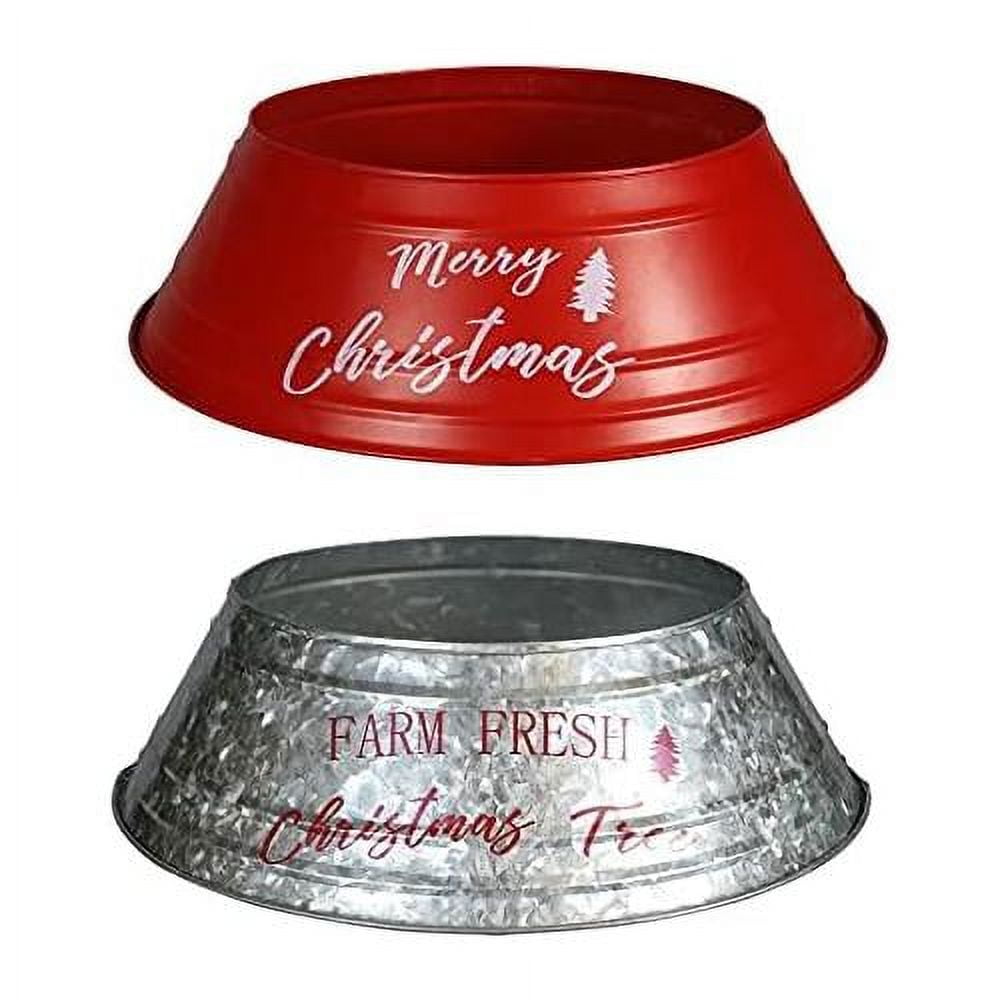 Metal Christmas Tree Collar 9" X 3" Christmas Tree Ring Durable