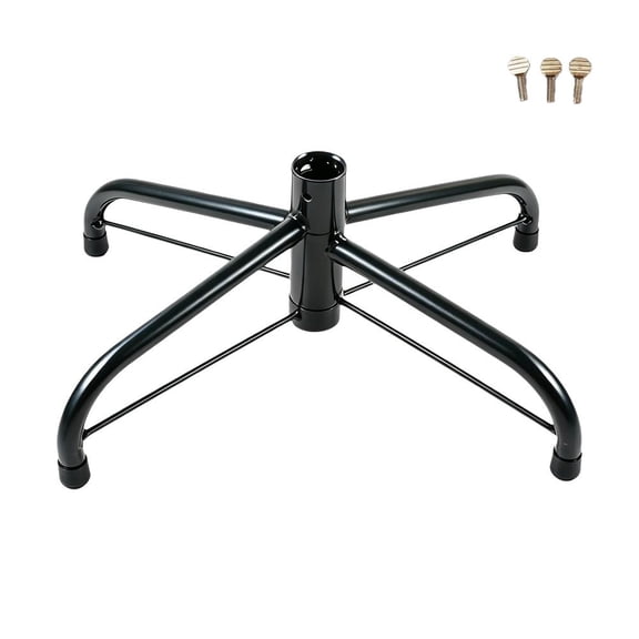 Metal Christmas Tree Stand, 15.75 in, 0.75 in Center Tube, folding support legs, center tube, for artificial Christmas tree, home, office