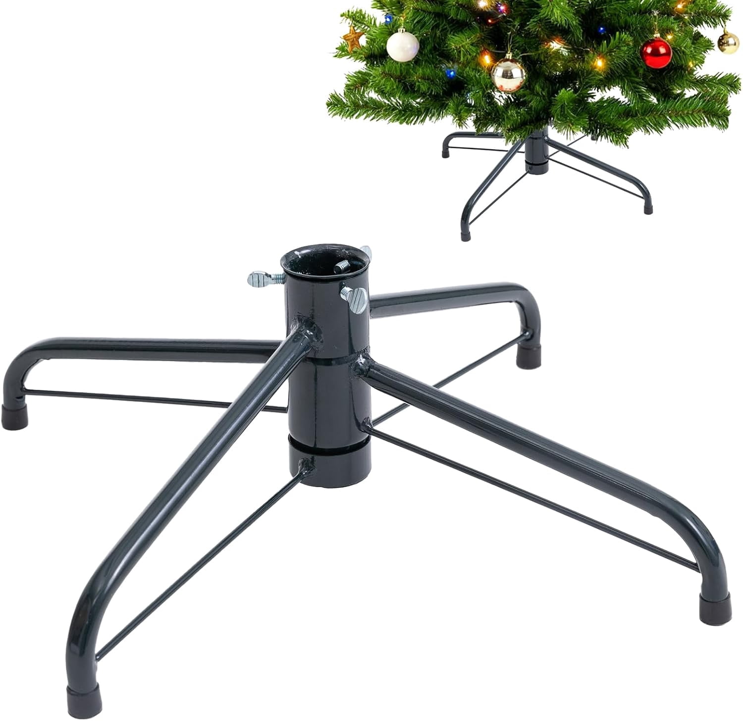 Metal Christmas Tree Stand, Replacement Christmas Tree Base for 4-8 Ft ...