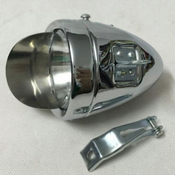 Metal Chrome Vintage Bike Bicycle Retro Led Headlight Front Fog Light Head Lamp