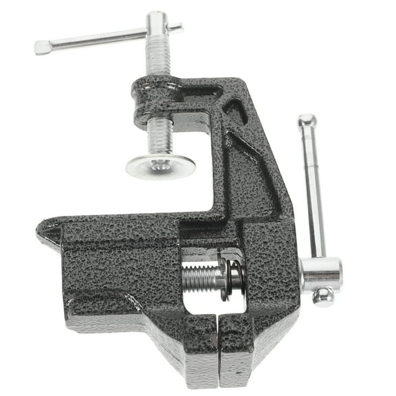 Metal Clamp Bench Vise Portable Work Versatile Rotating Woodworking Milling Tool Steel