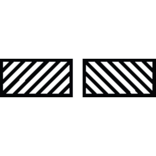 Metal Clay Design Block, Rectangular, Diagonal Lines - Walmart.com