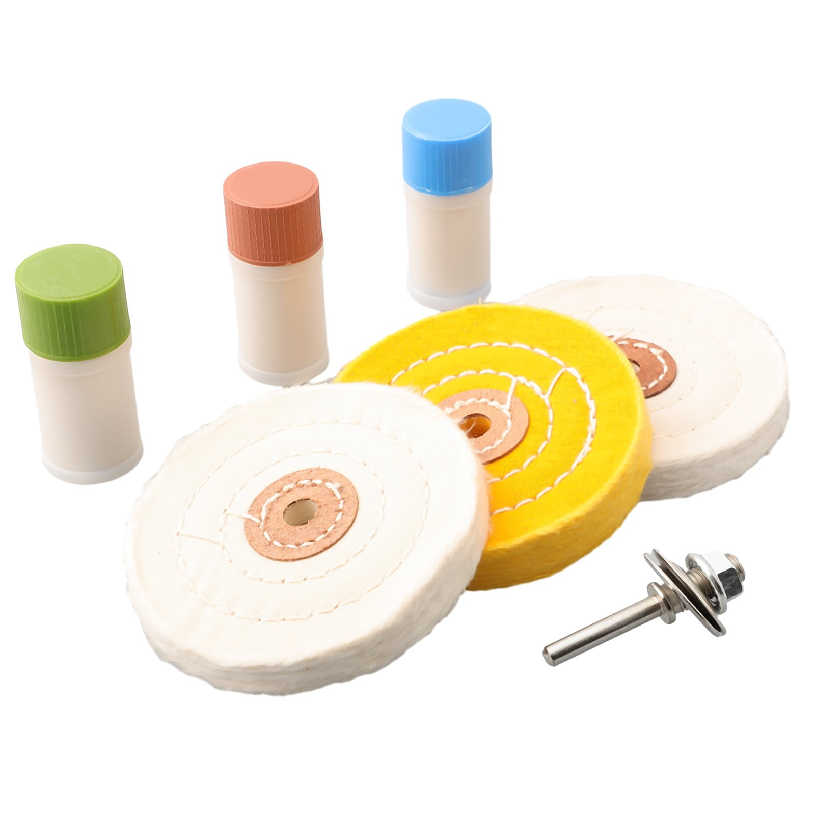 Metal Cleaning Polishing Buffing Wheel Kit Compound Polish Kit