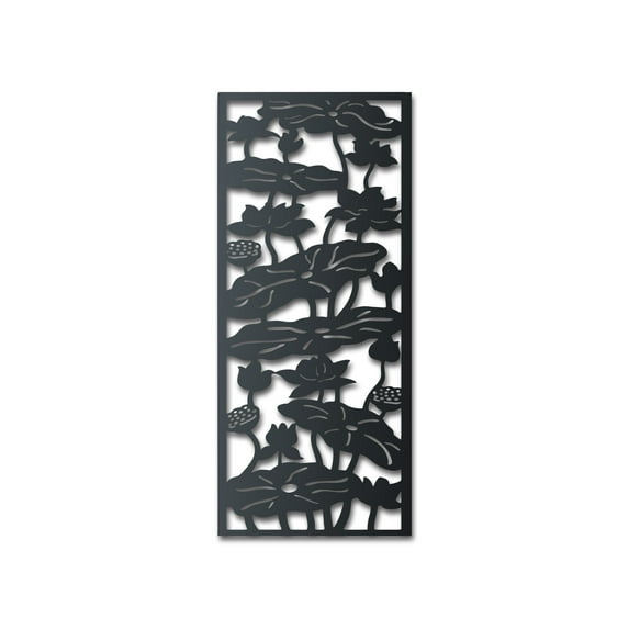 Metal Climbing Flowers Panel Wall Art 30